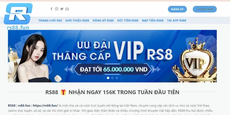 Giao diện bắt mắt với tông màu riêng của rs88